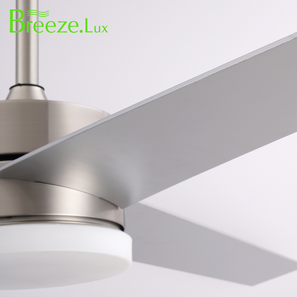 BL-2116 52" 3 pcs Composite Board Sliver Ceiling Chandelier With Fan