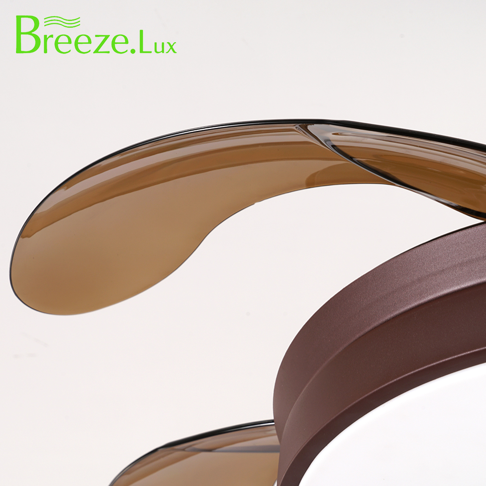 BL-2410 42"/48" 4 Pcs Pc Coffee Retractable Blade Ceiling Fan With Light