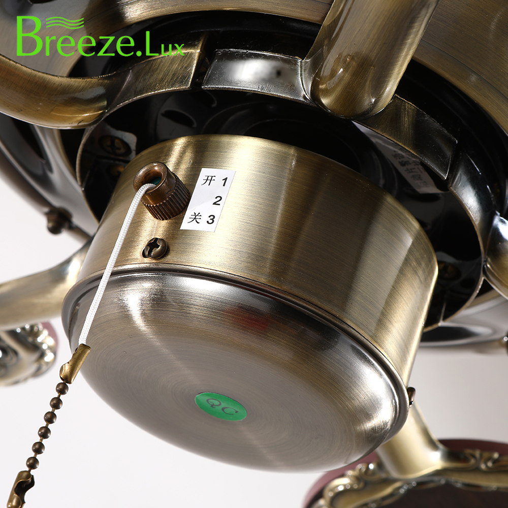 BL-2809 52" 5 pcs Composite Board Antique Bronze Decorative Modern Ceiling Fan