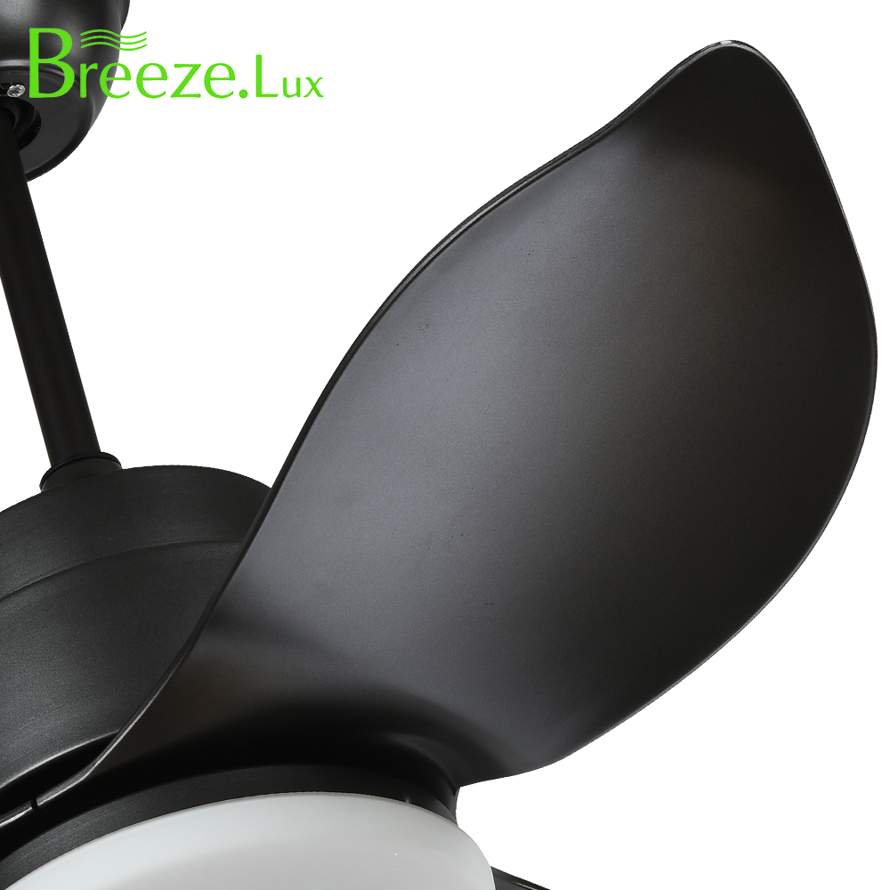 BL-2038 36" 3 pcs ABS Black Ceiling Fan Chandelier Combo Lighting