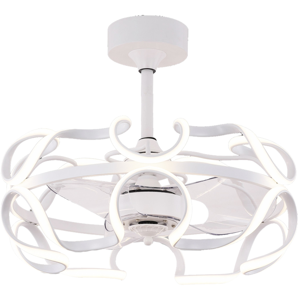 BL-19215 22"  3 Pcs Pc White Remote Control For Ceiling Fan Light