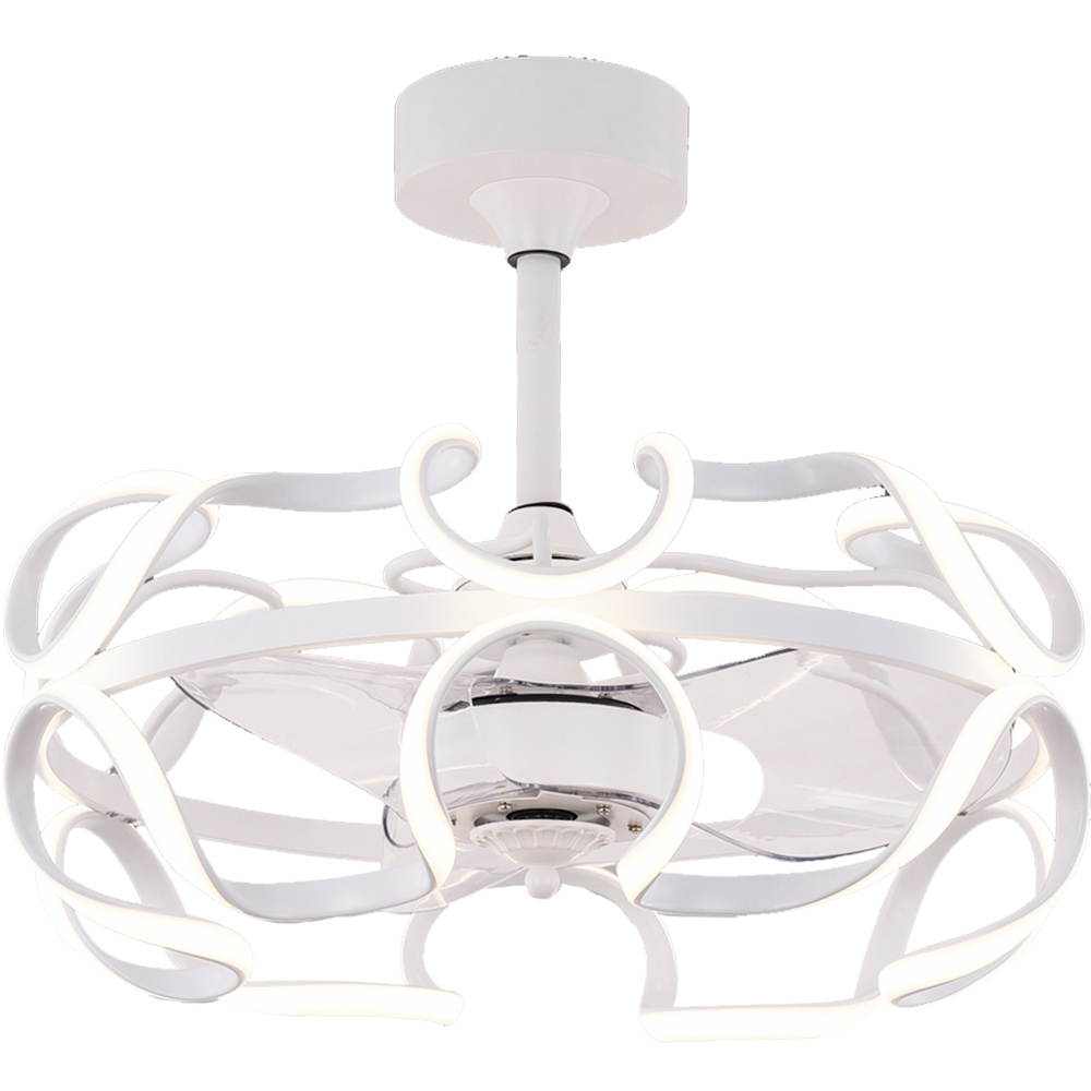 BL-19215 22" 3 Pcs Pc White Remote Control For Ceiling Fan Light