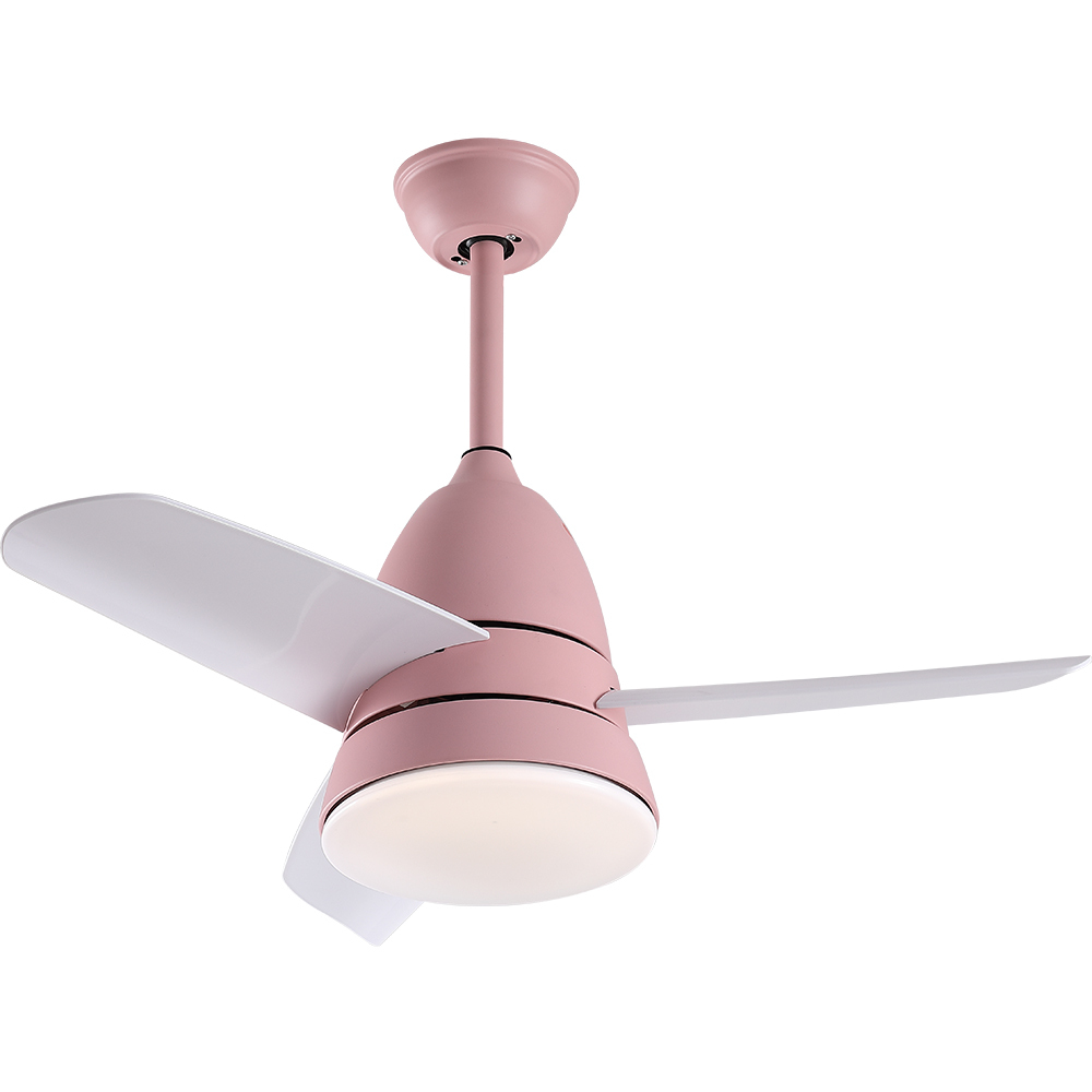 BL-1083 36" Pink Ceiling Lighting With Fan 24W Remote Control Abs Ceiling Fans