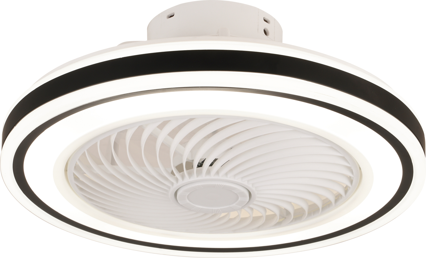 BL-W9005-WH-BK 36" Blacek round bedroom ceiling fan with light
