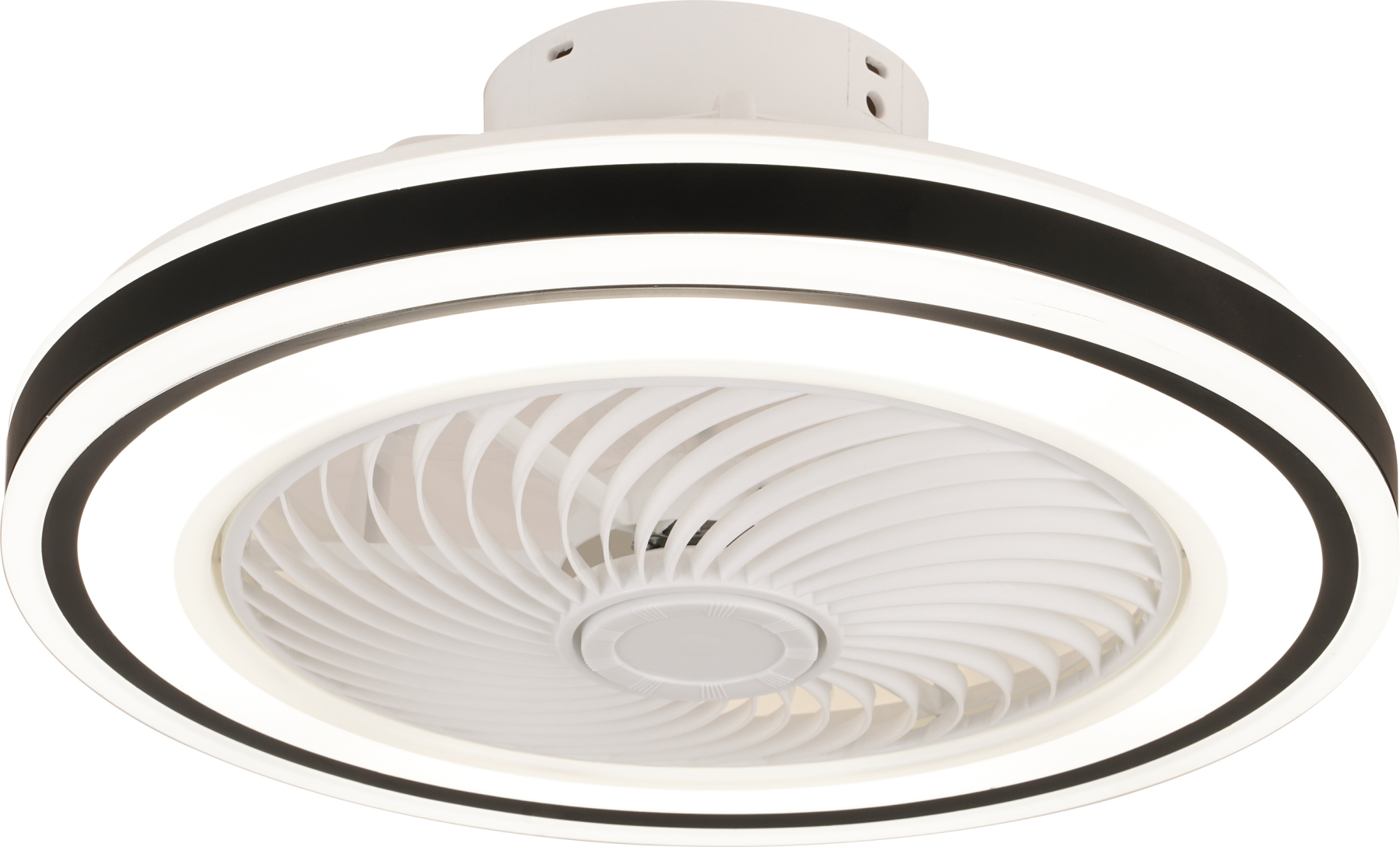 BL-W9005-WH-BK 36" Blacek round bedroom ceiling fan with light