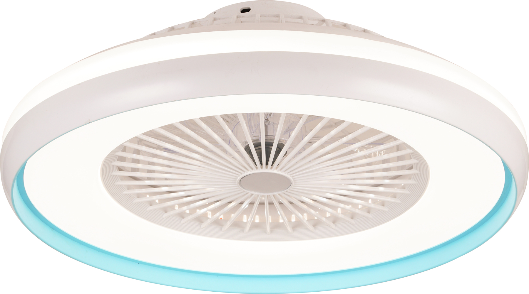 BL-W9007-WH 36" White 5 blades round ceiling fan for bedroom