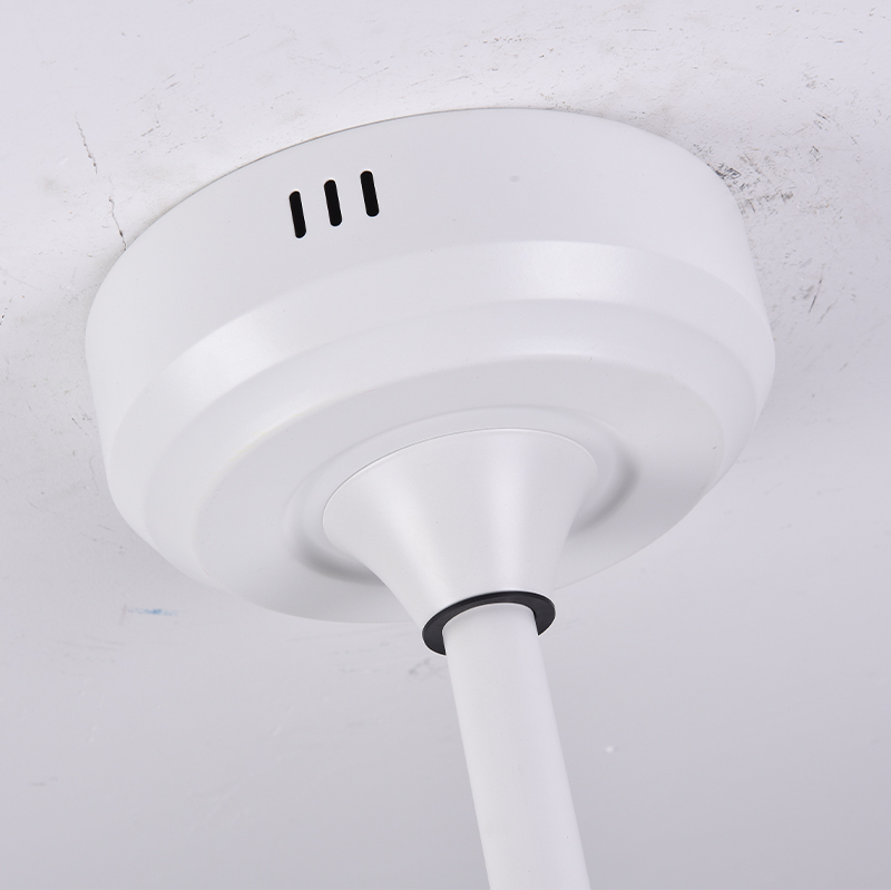 BL-7056 22" 3 Pcs Pc White Remote Control Minimalist Fashion Ceiling Fans With Led Lights