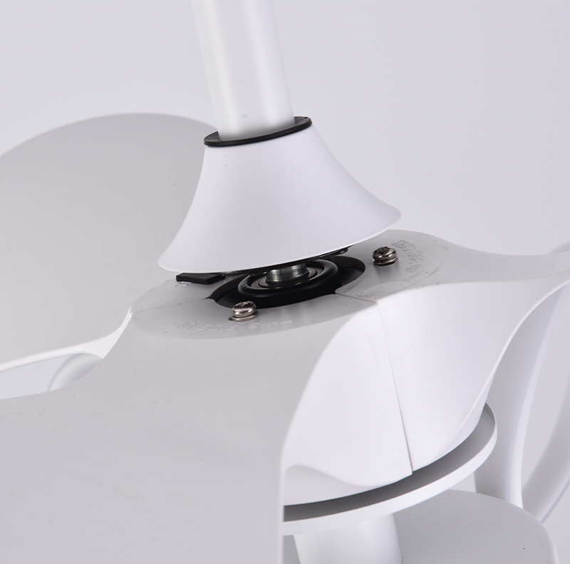 BL-7056 22" 3 Pcs Pc White Remote Control Minimalist Fashion Ceiling Fans With Led Lights