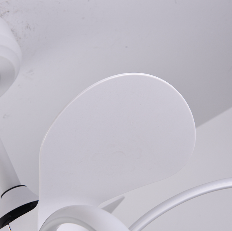BL-7056 22" 3 Pcs Pc White Remote Control Minimalist Fashion Ceiling Fans With Led Lights