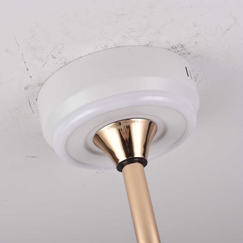 BL-7068 12" 3 Pcs Pc White+Gold Living Dinning Bed Room Decoration Led Ceiling Fan