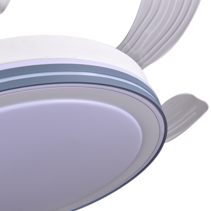 BL-3072 42''/48" 4 Pcs Pc White Electrical Ceiling Fan With Led Light