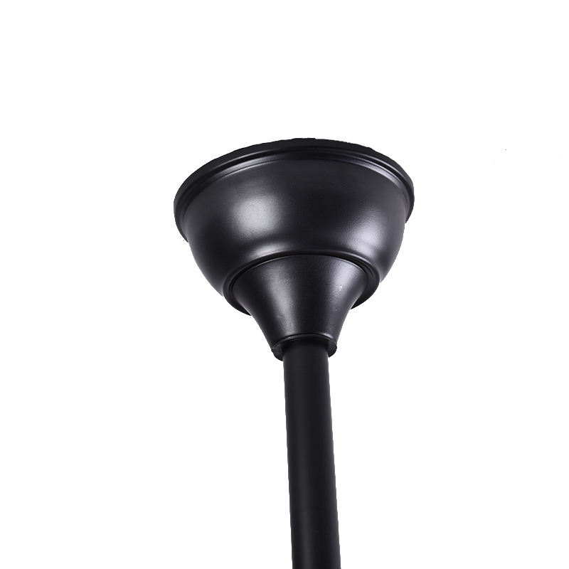 BL-3007 52" 3 Pcs Solid Wood Black Modern Remote Control Ceiling Fan