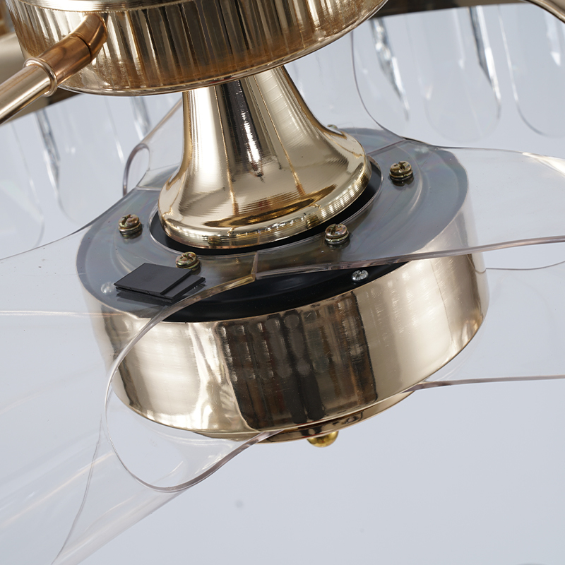 BL-7025 22" 3 Pcs Pc Gold Small Ceiling Fan With Remote