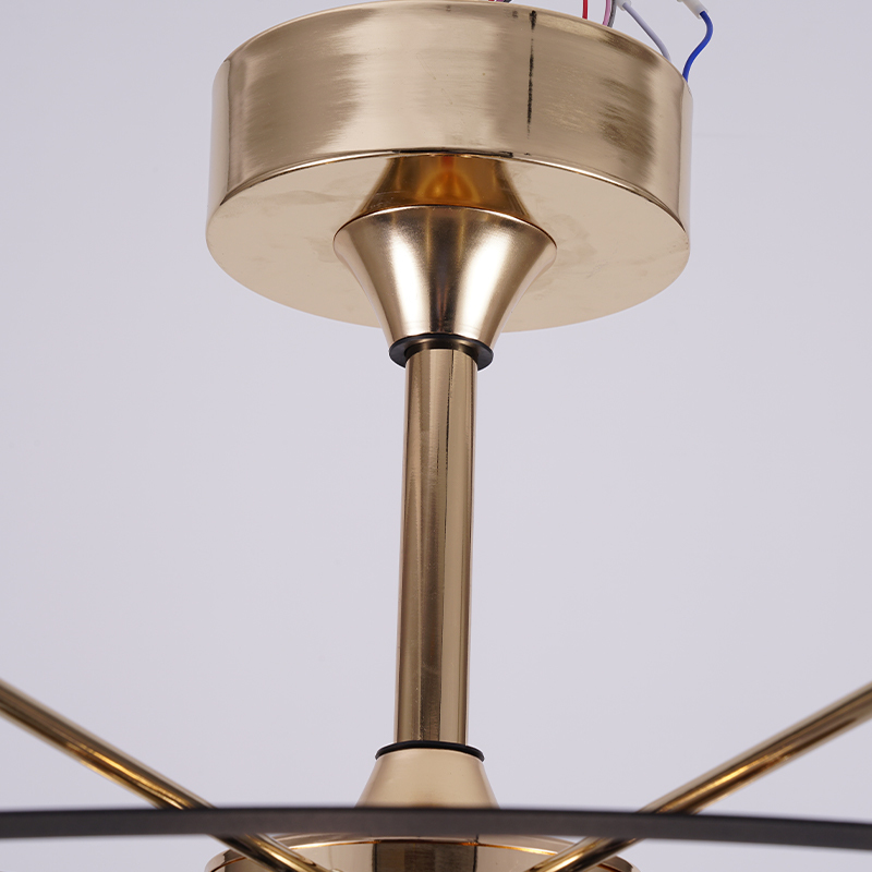 BL-7038 3 Pcs Abs S Gold+Black Simple Nordic Ceiling Fan Light