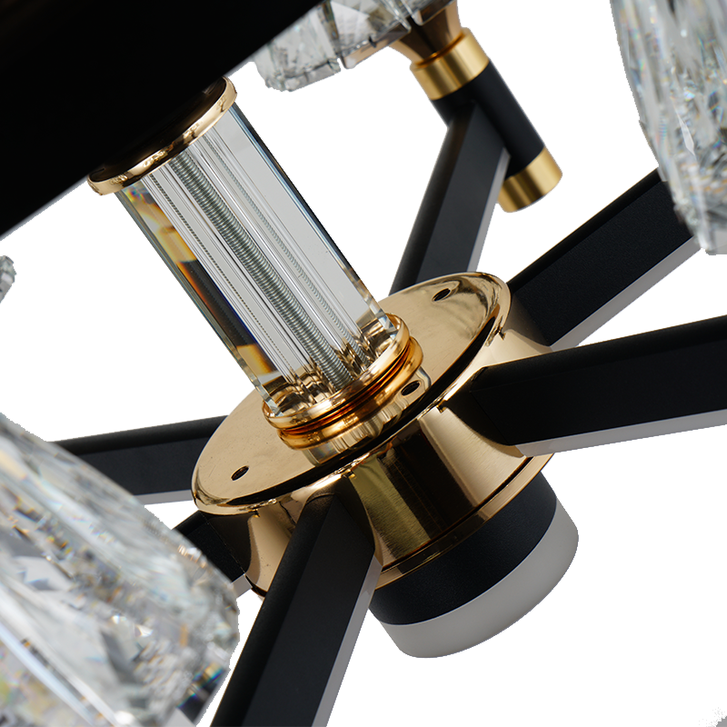 BL-2886 12" 3 Pcs Pc Coffee Bedroom Ceiling Fan With Light