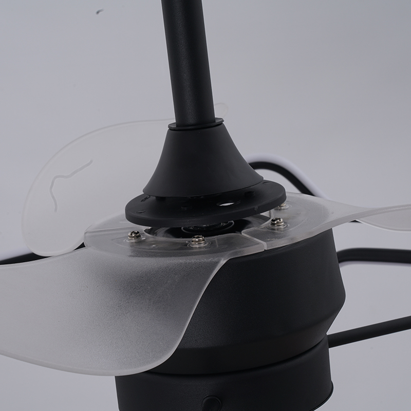 BL-7035 3 Pcs ABS Black Nordic Simple Design Electric Ceiling Fan With Light
