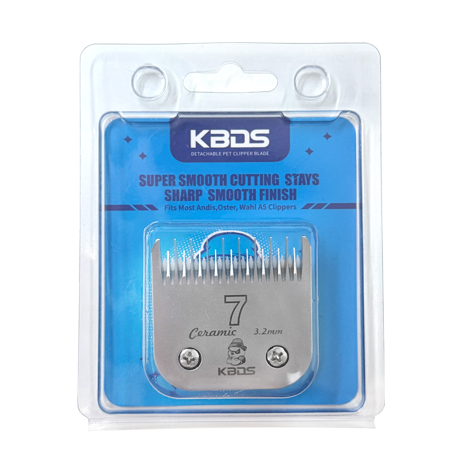 KBDS A Series 5 Skip Tooth Blades for Dog Grooming（1/4" - 6.4mm）