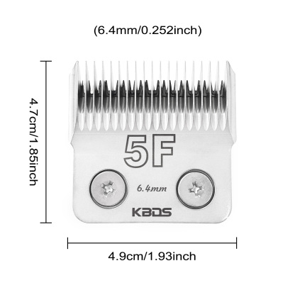 KBDS D Series 5F 6.4mm Dog Grooming Clipper Blade