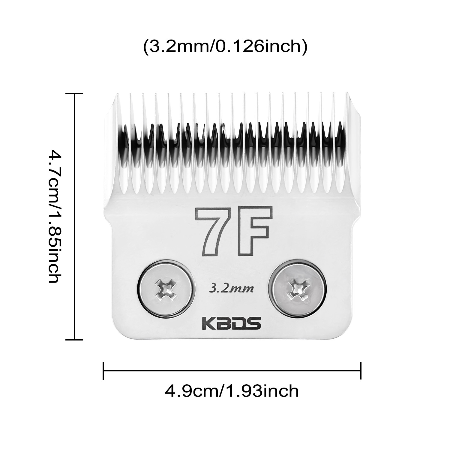 KBDS D Series 7F 3.2mm Dog Grooming Clipper Blade