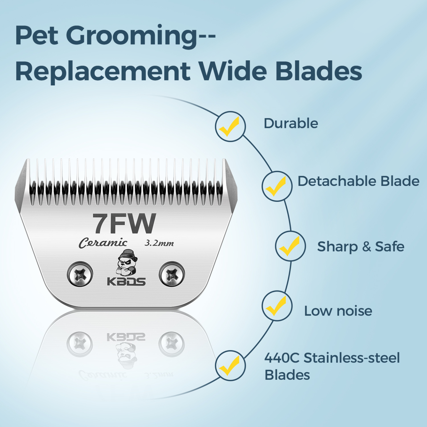 KBDS Ceramic Wide 7FW 3.2mm Blade