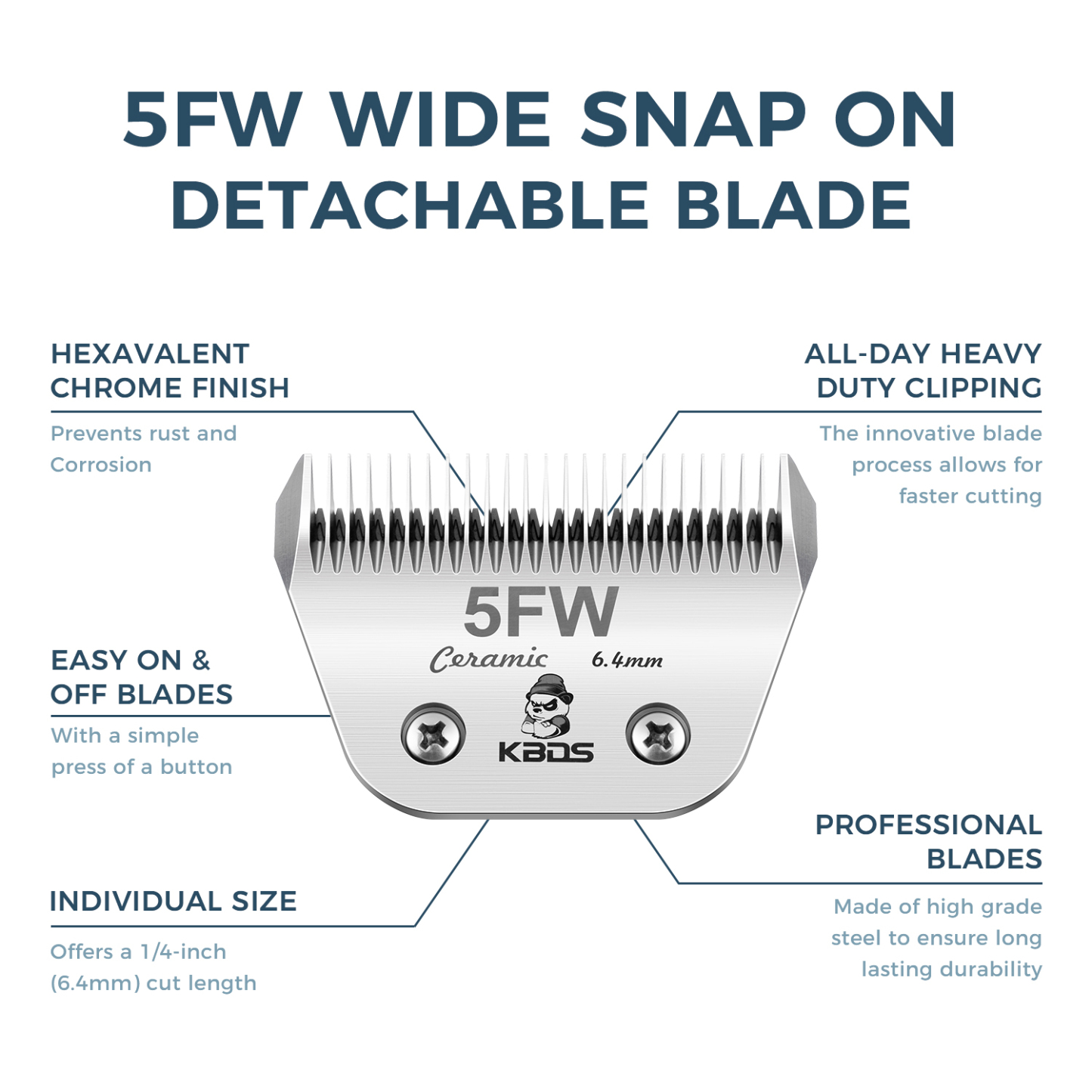 KBDS Ceramic Wide 5FW 6.4mm Blade