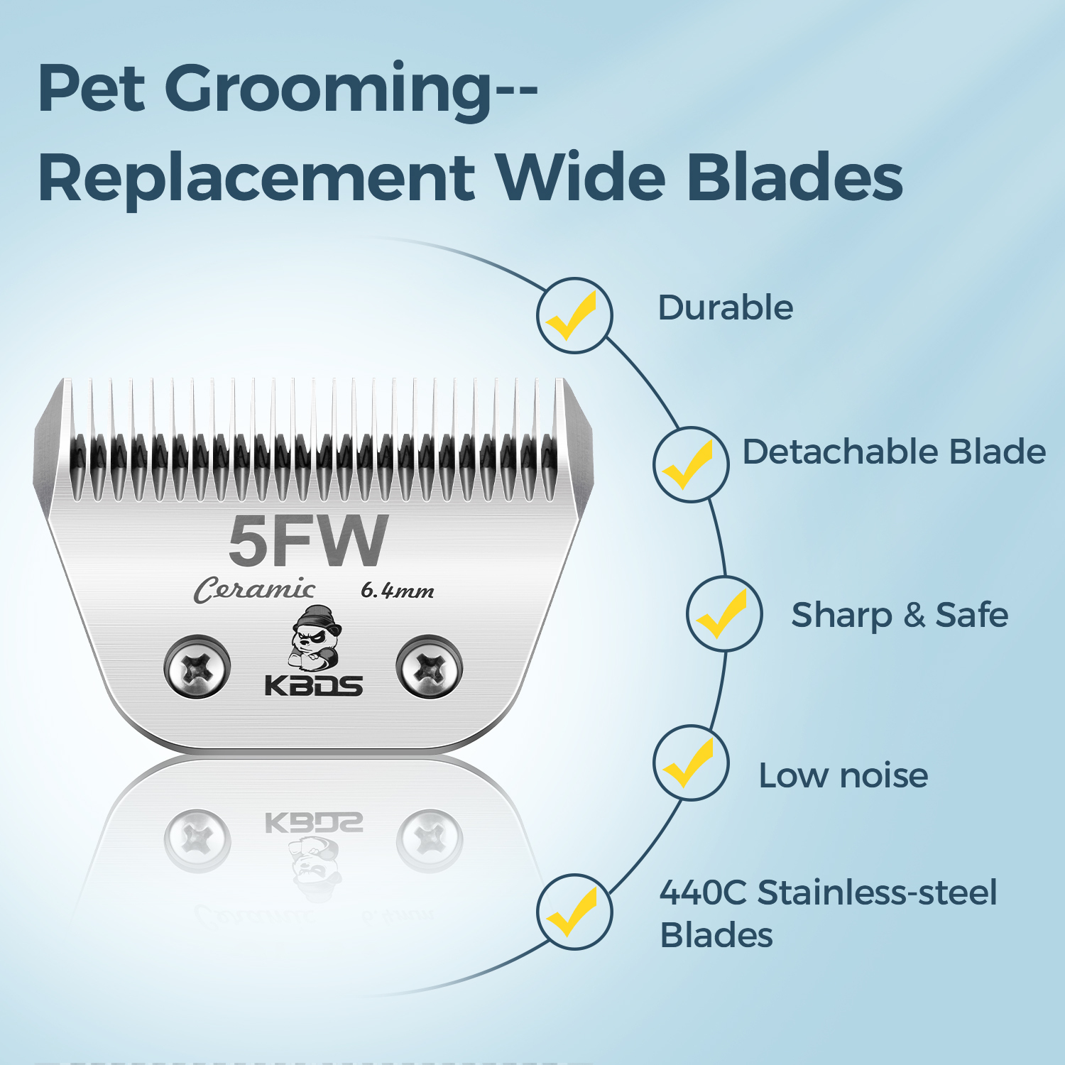 KBDS Ceramic Wide 5FW 6.4mm Blade