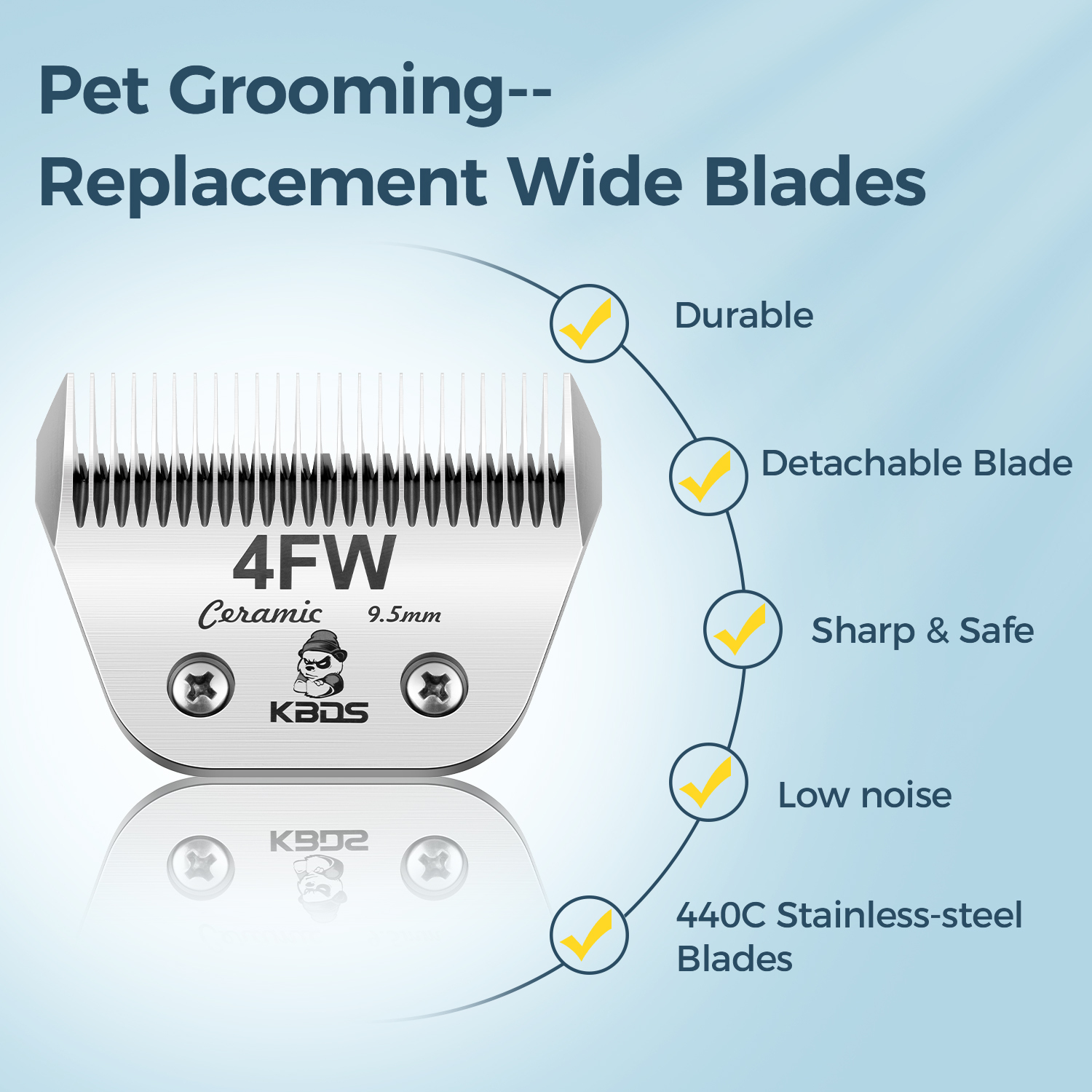 KBDS Ceramic Wide 4FW 9.5mm Blade