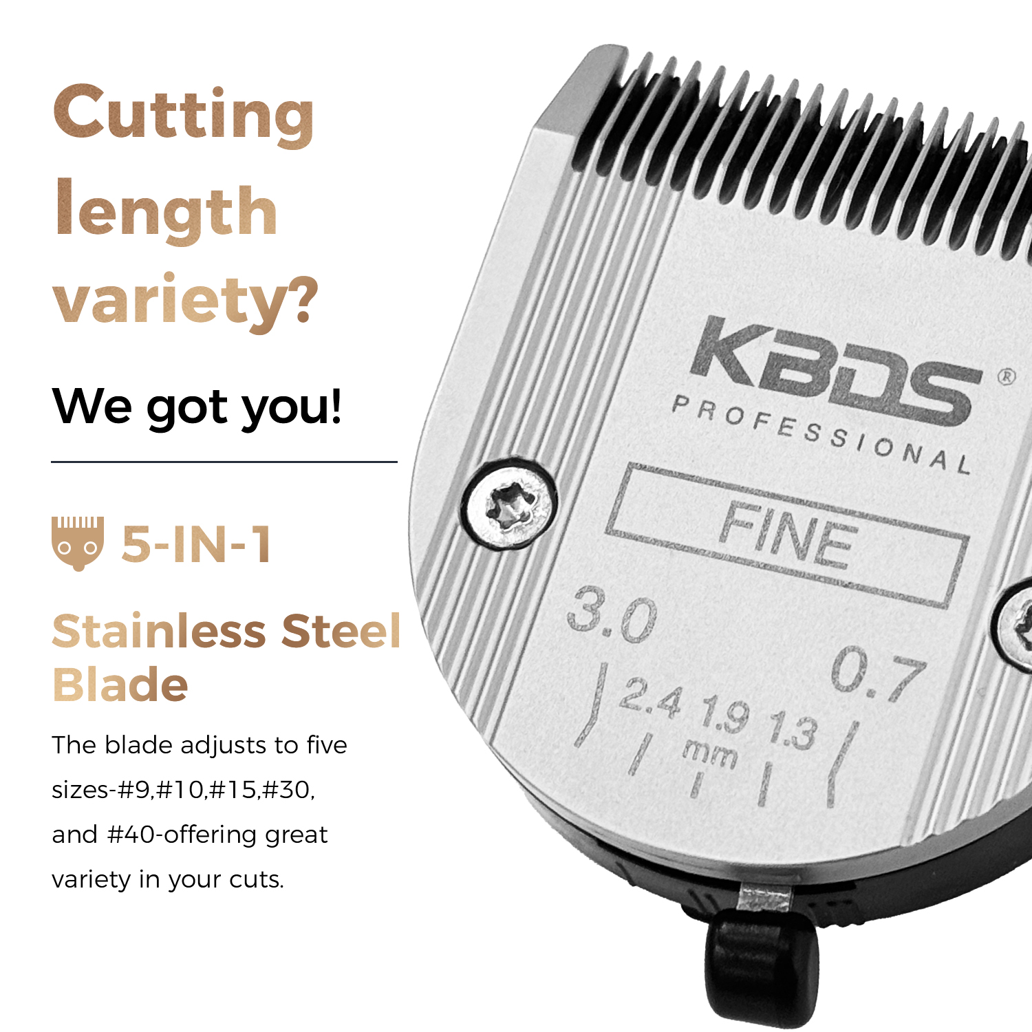 KBDS Professional Animal 5-in-1 FINE Blade