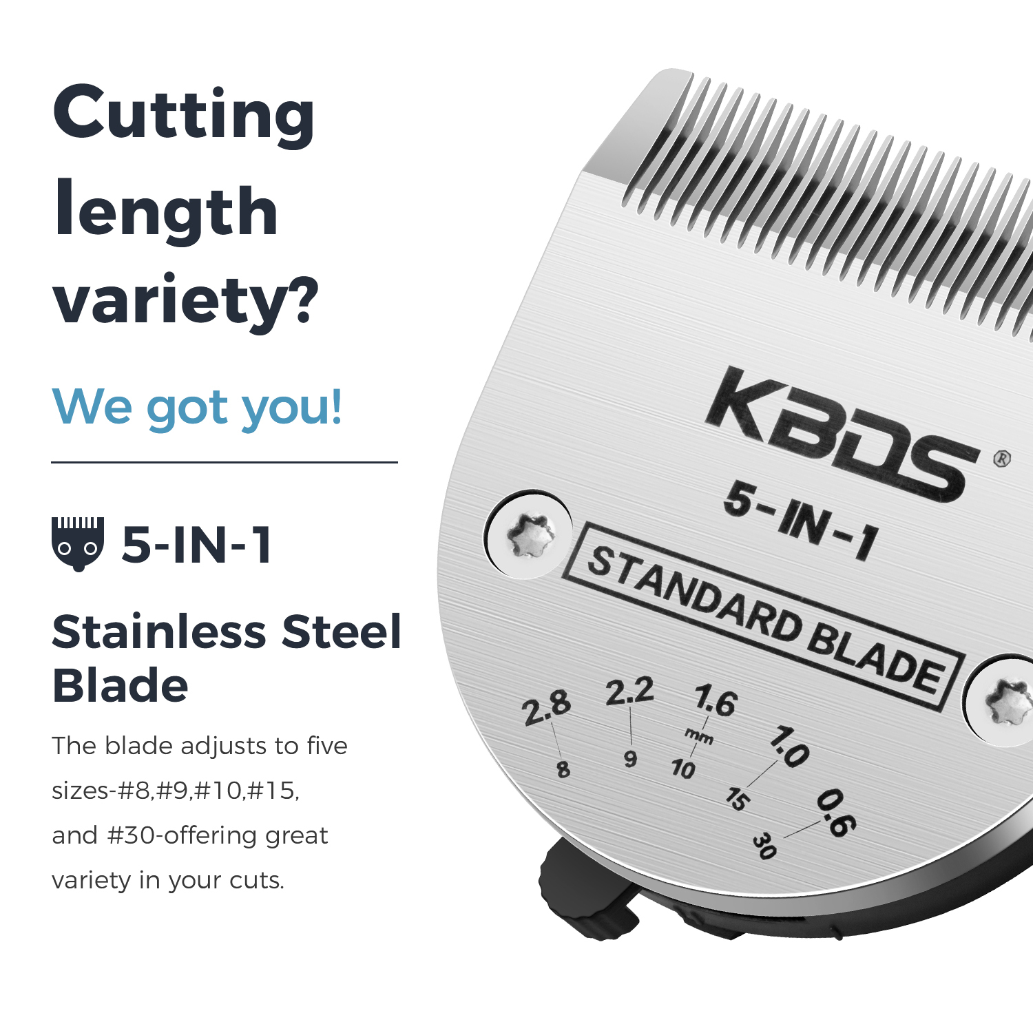 KBDS Professional Animal 5-in-1 Standard Blade
