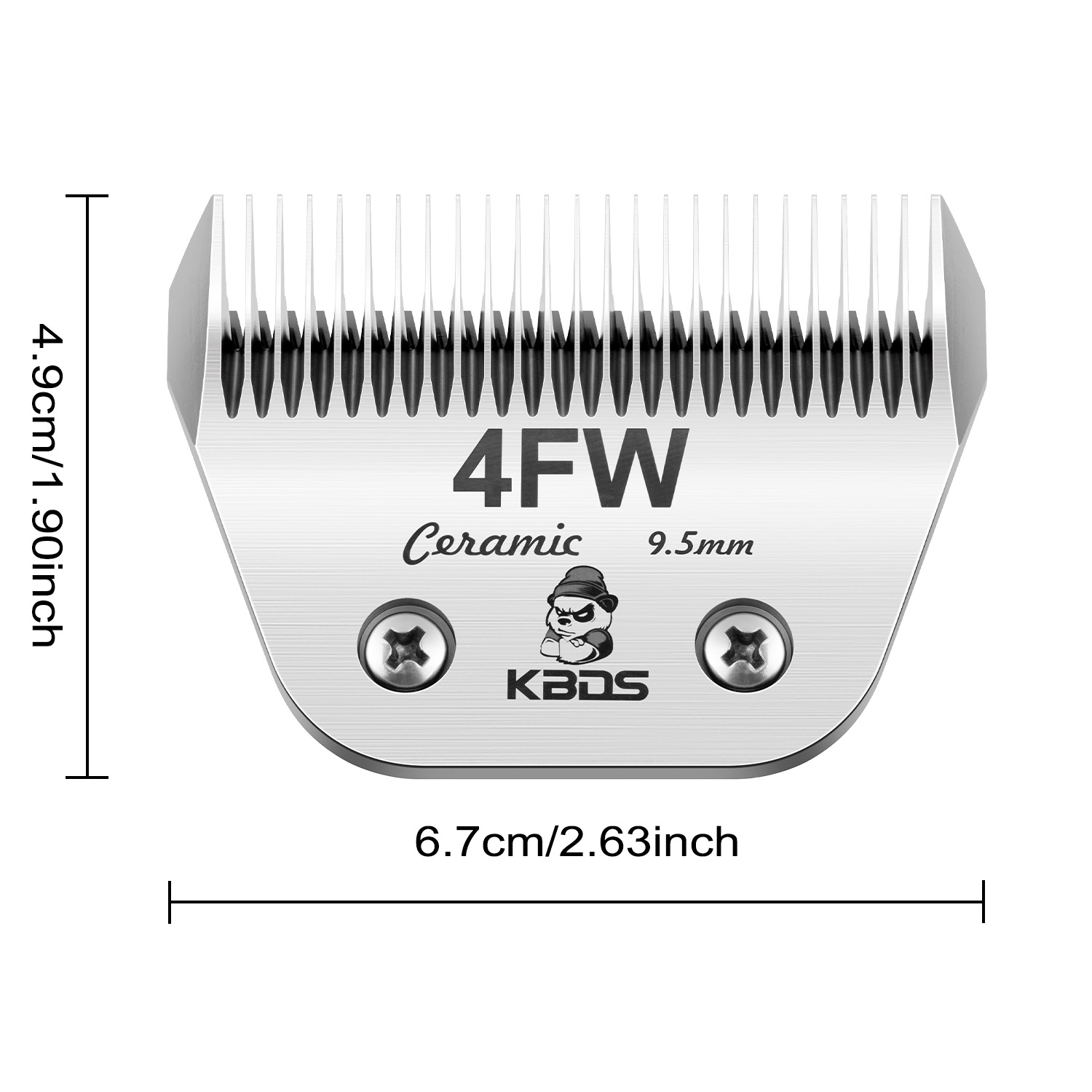 KBDS Ceramic Wide 4FW 9.5mm Blade