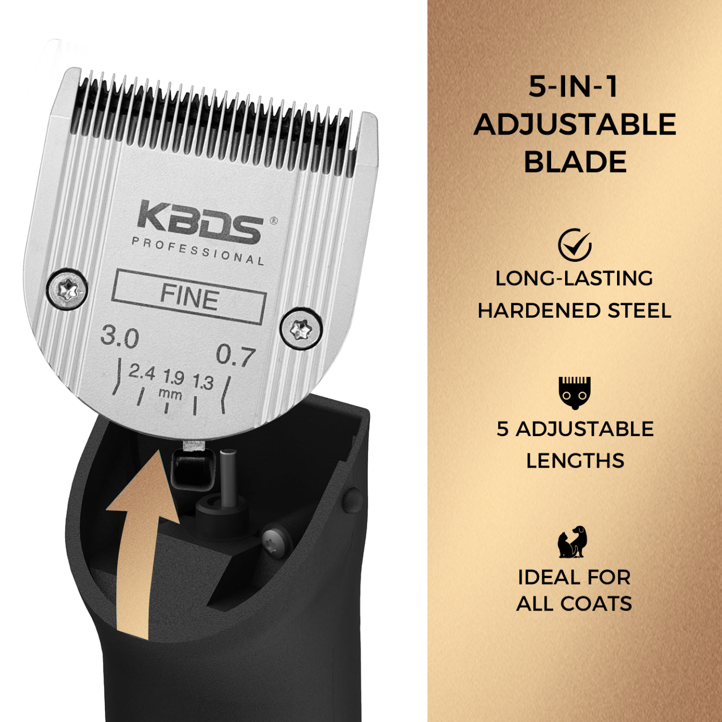 KBDS Professional Animal 5-in-1 FINE Blade