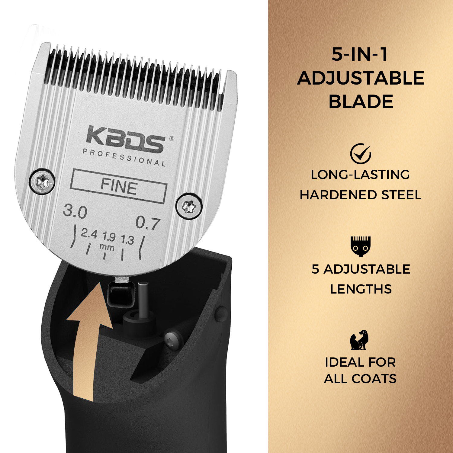 KBDS Professional Animal 5-in-1 FINE Blade