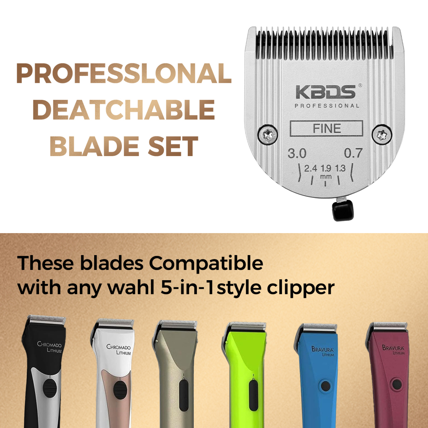 KBDS Professional Animal 5-in-1 FINE Blade