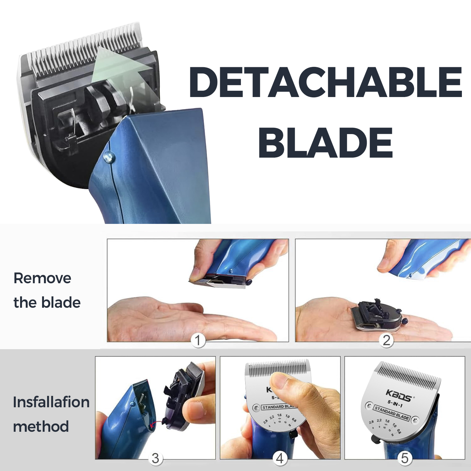 KBDS Professional Animal 5-in-1 Standard Blade