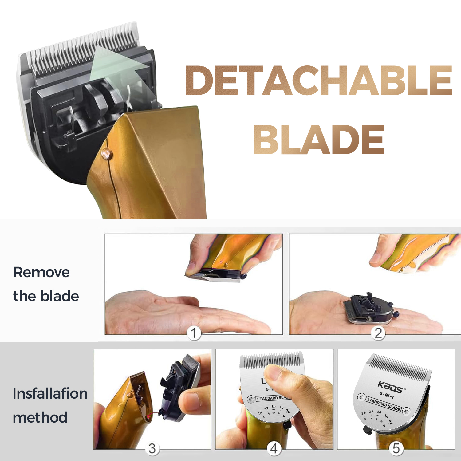 KBDS Professional Animal 5-in-1 FINE Blade