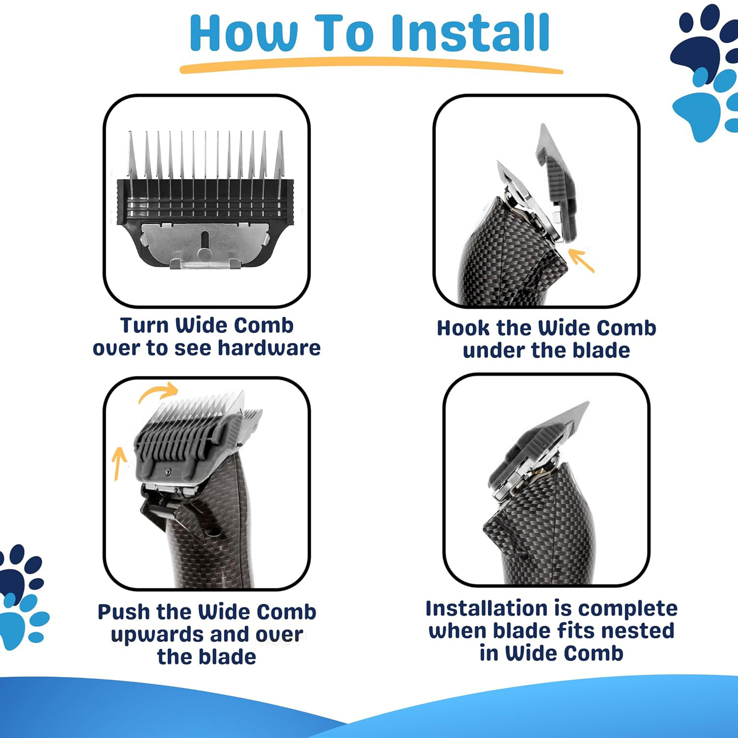 25mm-1”Wide Blade Guard Attachment Guide Comb