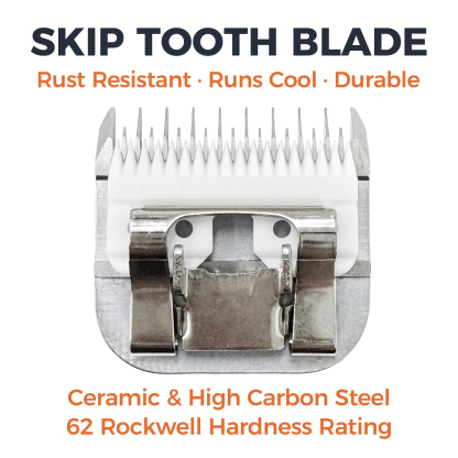 KBDS A Series 5 Skip Tooth Blades for Dog Grooming（1/4" - 6.4mm）
