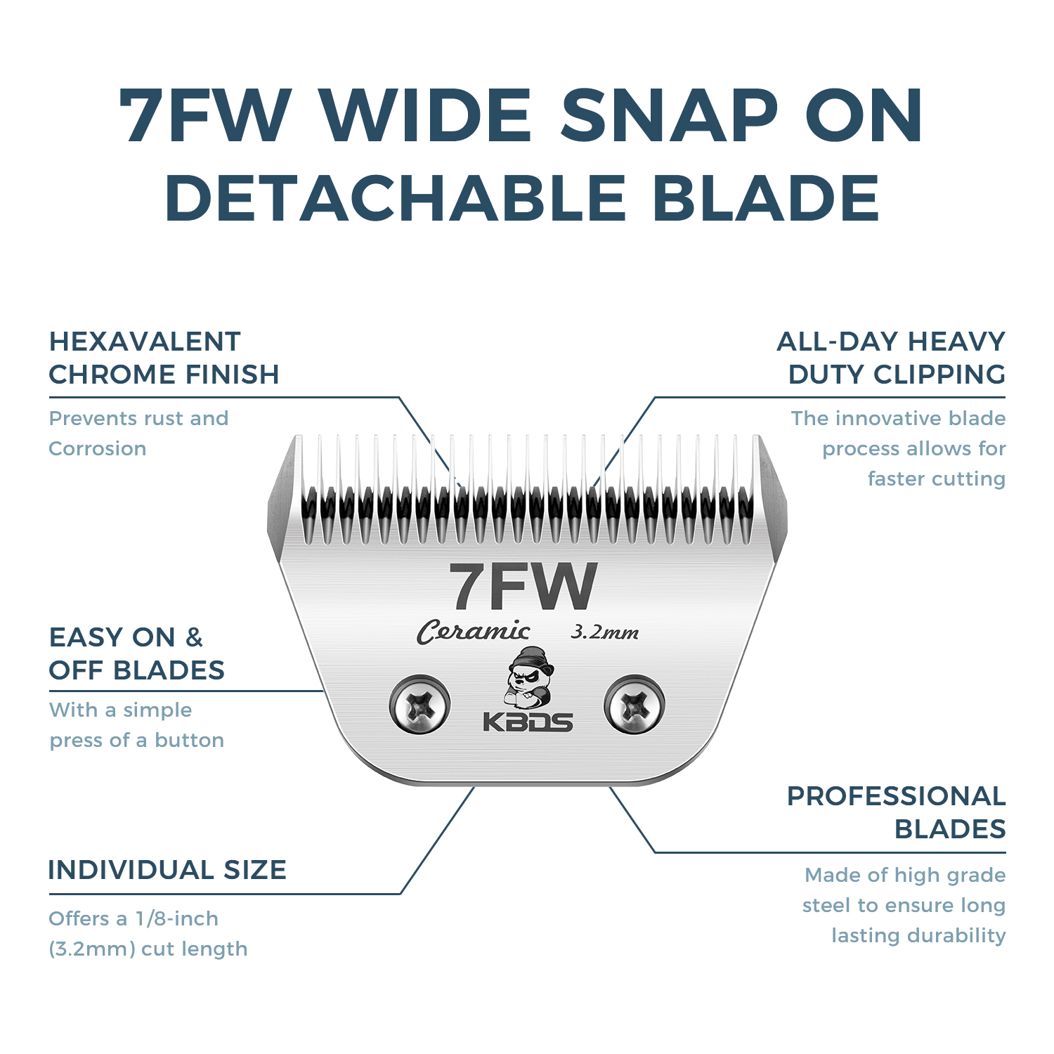 KBDS Ceramic Wide 7FW 3.2mm Blade