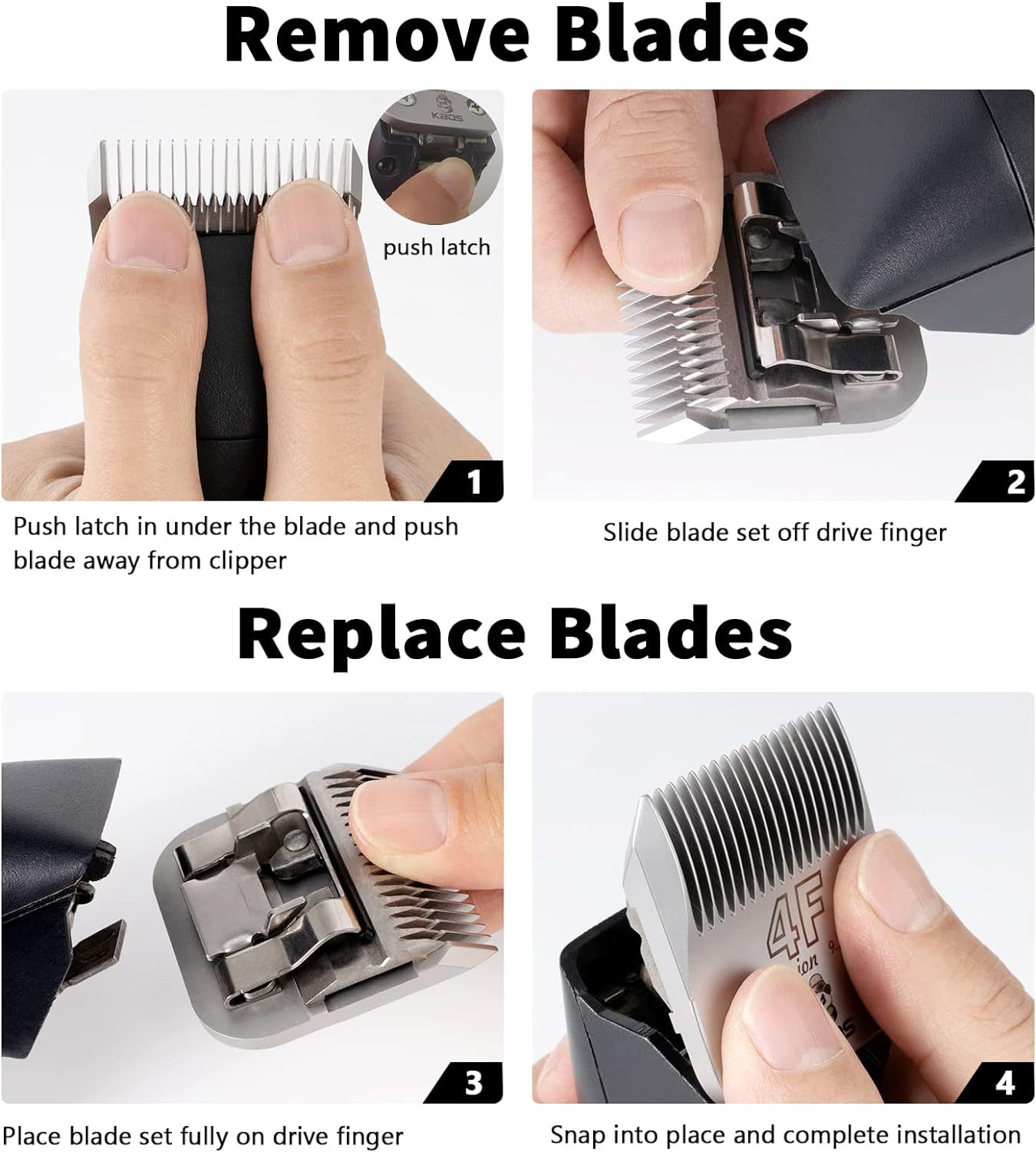 KBDS 4F 9.5mm Dog Grooming Clipper Blade (A5)