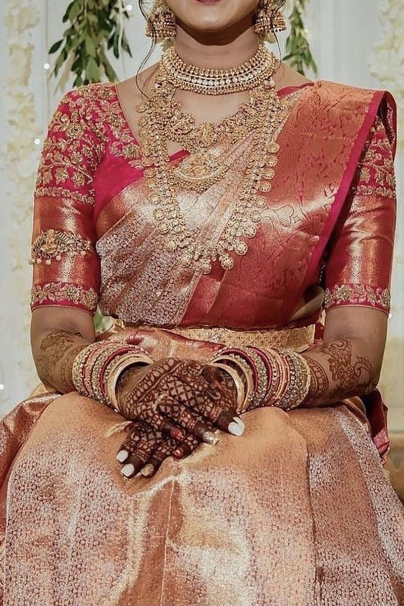 Red pure banarasi silk Indian wedding lehenga choli 62005 | Indian wedding  lehenga, Lehenga designs, Bridal lehenga choli