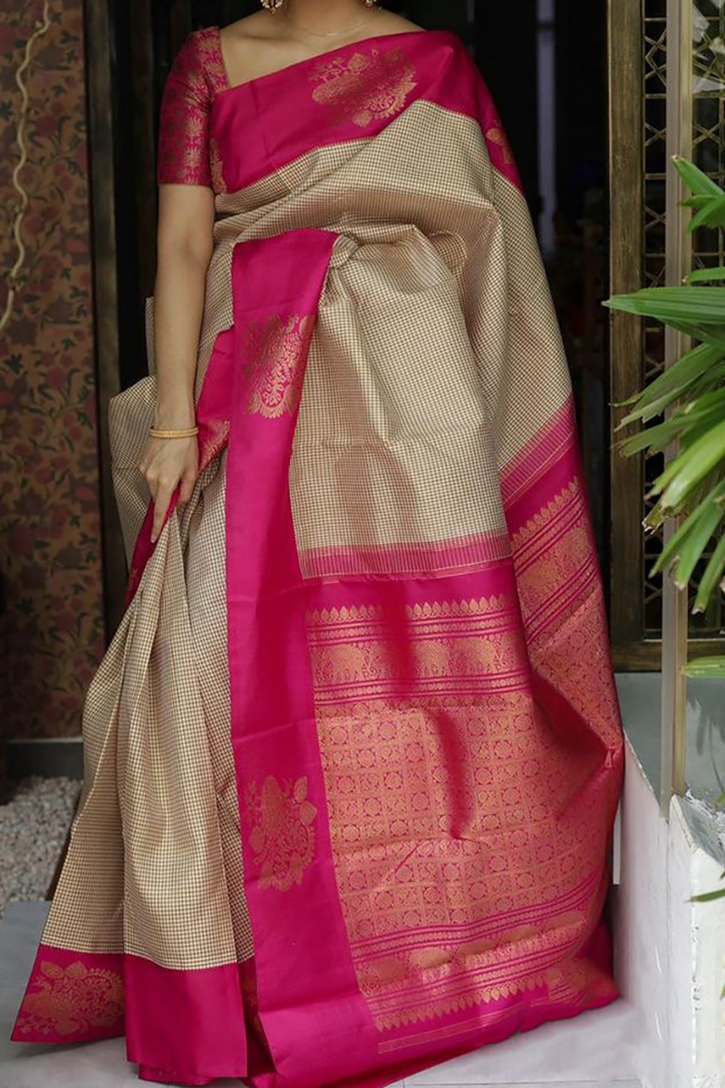 Details 154+ pink south indian saree