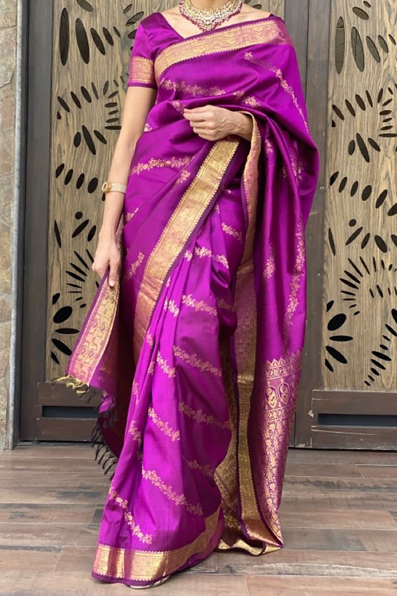 Fascination Silk saree with Blouse