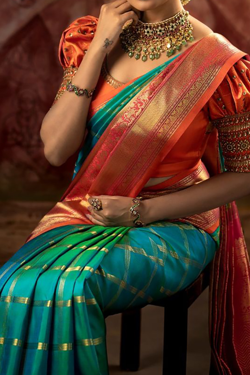 How to Get Best Kanjivaram Silk Sarees Online? | by Radhika sherawat |  Medium