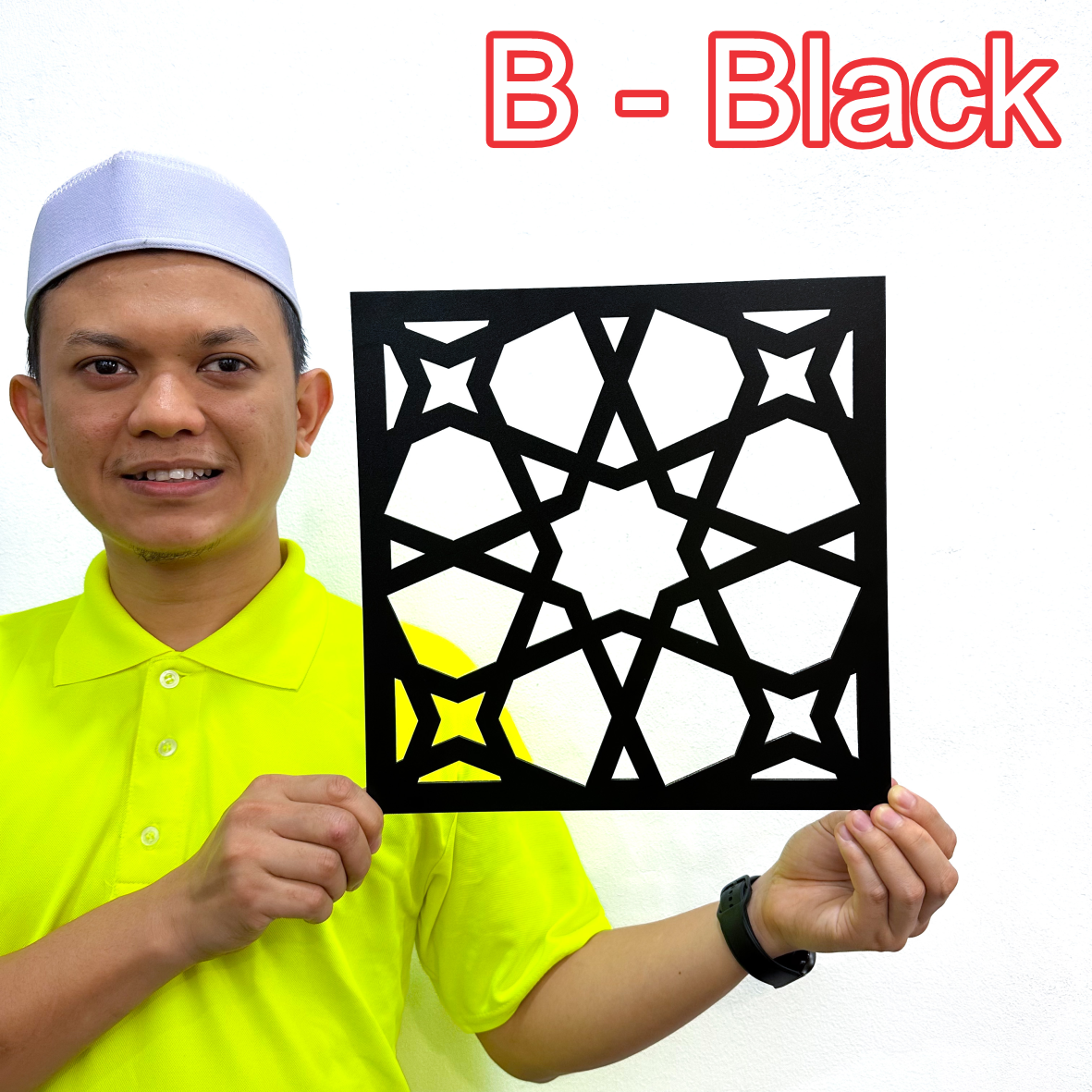 Kerawang Surau Decor 3D Khat Cantum