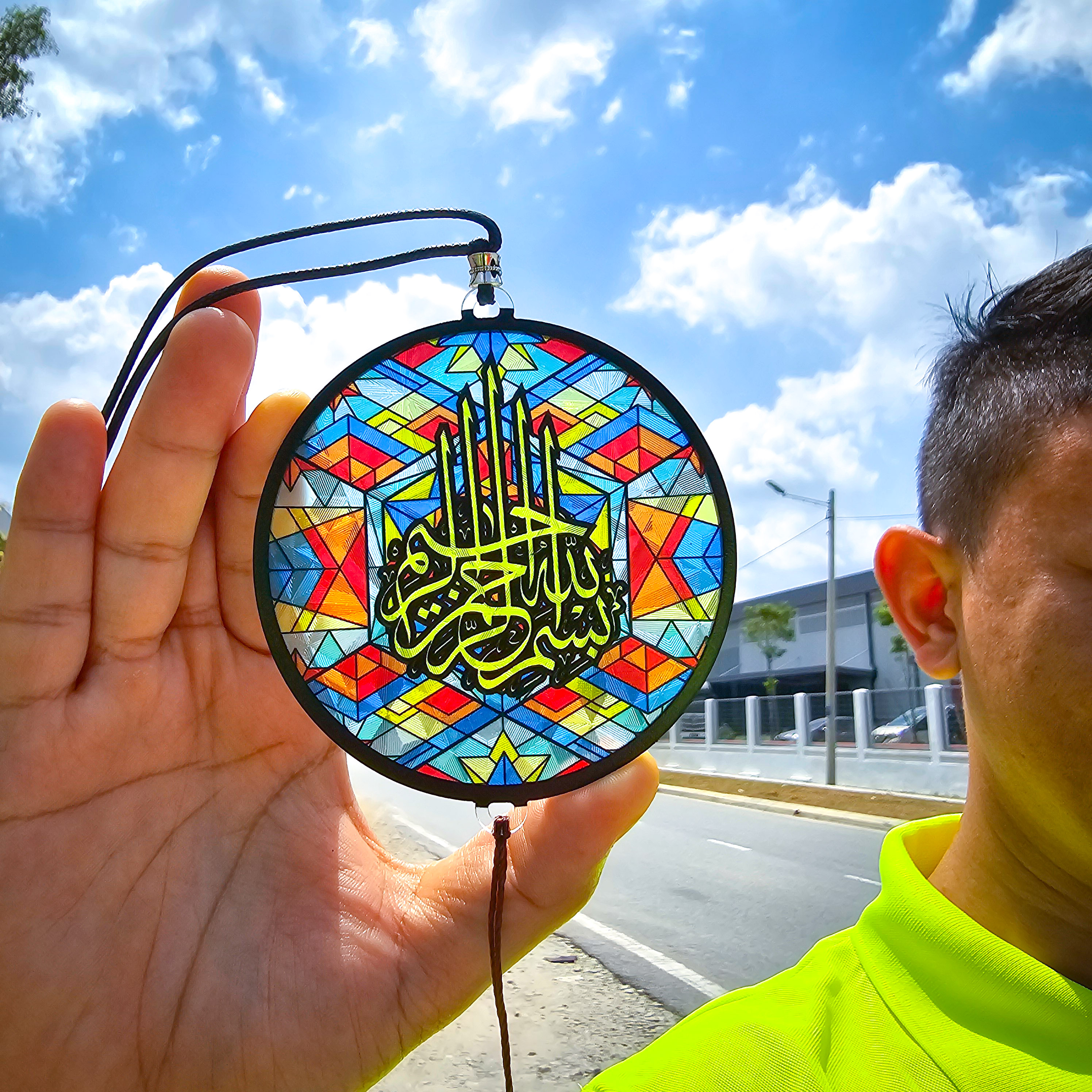 FARSI CAR HANGING 3D Khat Cantum