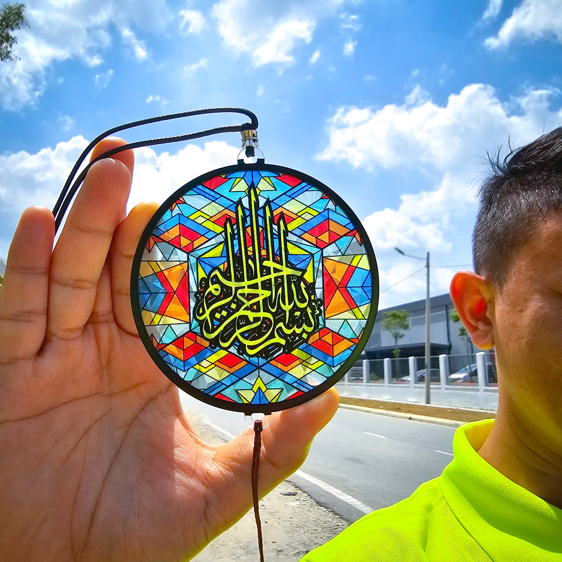 FARSI CAR HANGING 3D Khat Cantum