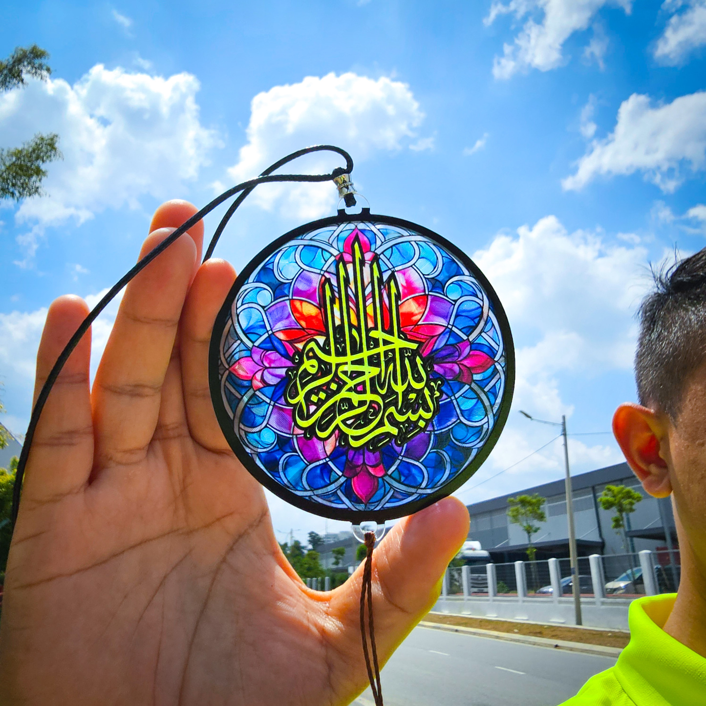 FARSI CAR HANGING 3D Khat Cantum