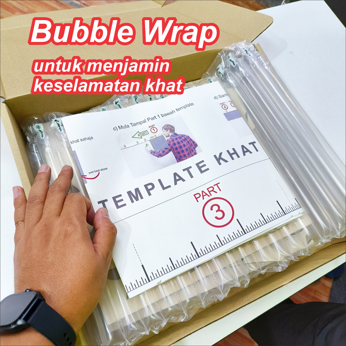 A’UZUBILLAHI TAAWUZ 3D Khat Cantum