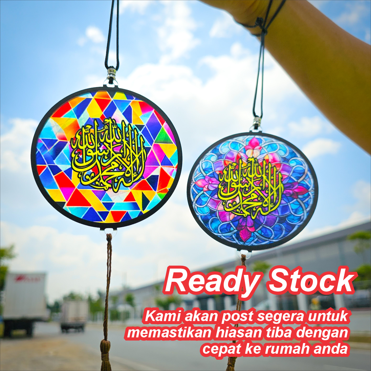 FARSI CAR HANGING 3D Khat Cantum