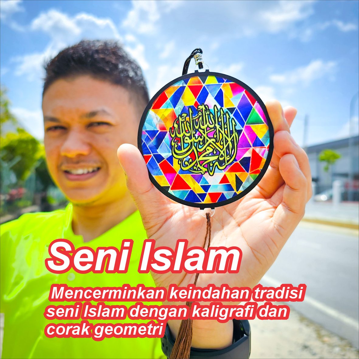 FARSI CAR HANGING 3D Khat Cantum